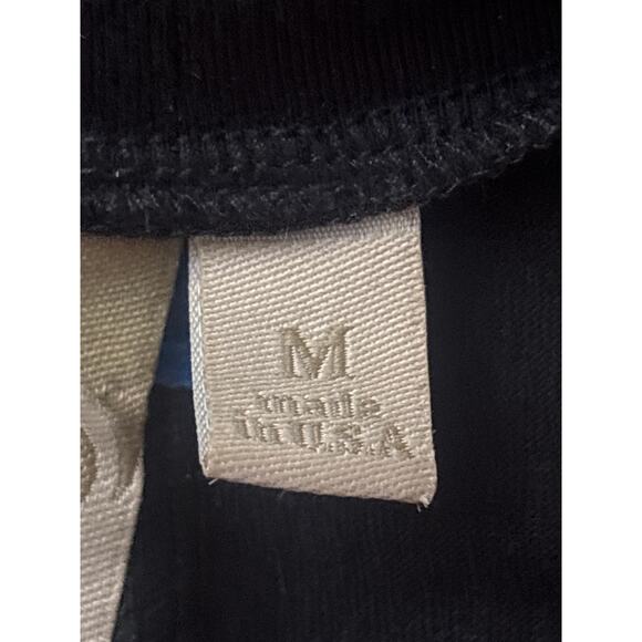 Comfy USA Long Sleeve Tunic Top Size M Abstract Pattern Lagenlook Red Black - Picture 6 of 12